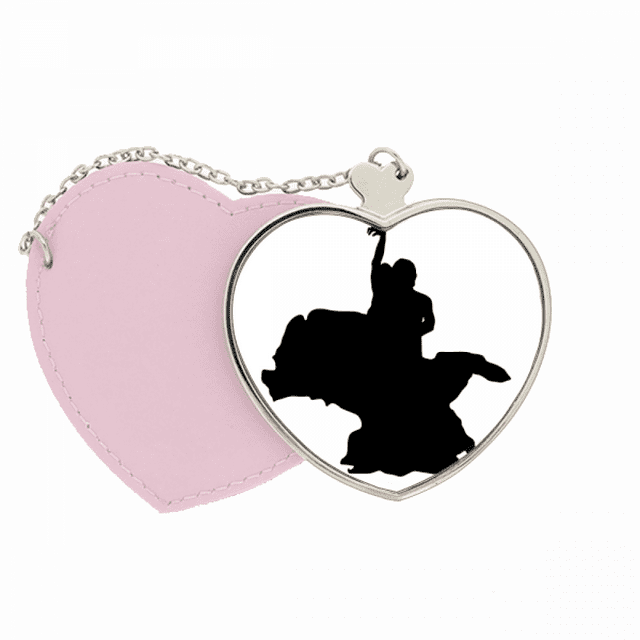 Danseur Duo Danse Art Performance Miroir Voyage Sac à Main Maquillage Coeur Rose