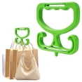 thumbnail image 7 of 2-Pack Heavy Duty Grocery Bag Carriers - Ergonomic Handles Hold Up to 100lbs - Comfort-Grip Bag Holders for Shopping, Travel & Storage,Green, 7 of 7