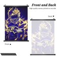 thumbnail image 2 of Cuadro colgante de PVC negro personalizado del equipo de fútbol de los Ravens, varios tamaños, decoración de interiores, cuadro para colgar en la pared, cuadro decorativo para mesita de noche, 2 of 7