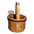 thumbnail image 2 of Blossom Bucket Chat Tabby Orange sur Panier en Osier Synthétique Figurine en Résine, 2 of 4
