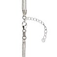 thumbnail image 2 of Multi-Strand Sterling Silver 1mm Bead Ball Chain Necklace Extender Italy 16"+2", 2 of 3