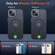 thumbnail image 2 of Magnetic for iPhone 13 Case & iPhone 14 Case, [Compatible with Magnetic]Slim Non-Slip Translucent Matte Phone Case, Blue, 2 of 4