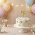 thumbnail image 5 of Crown Number 7 Birthday Candle Brilliant Glitter Cake Topper for Anniversary Celebrations Milestone Events and Party Themes, Gold, 5 of 6