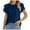 Blue, variant on Lixiuxyad Women Dressy Casual Tops Business Work Blouses Summer Shirts Short Sleeve Crew Neck Trendy Flowy,Beige L