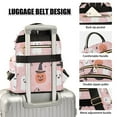thumbnail image 3 of FORMRS Mini Backpack Purse for Women Quilted Travel Daypack Casual Shoulder Bag, Pink Halloween Ghosts, 3 of 7