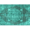 thumbnail image 1 of Ahgly Company Machine Washable Indoor Rectangle Persian Turquoise Blue Traditional Area Rugs, 6' x 9', 1 of 4