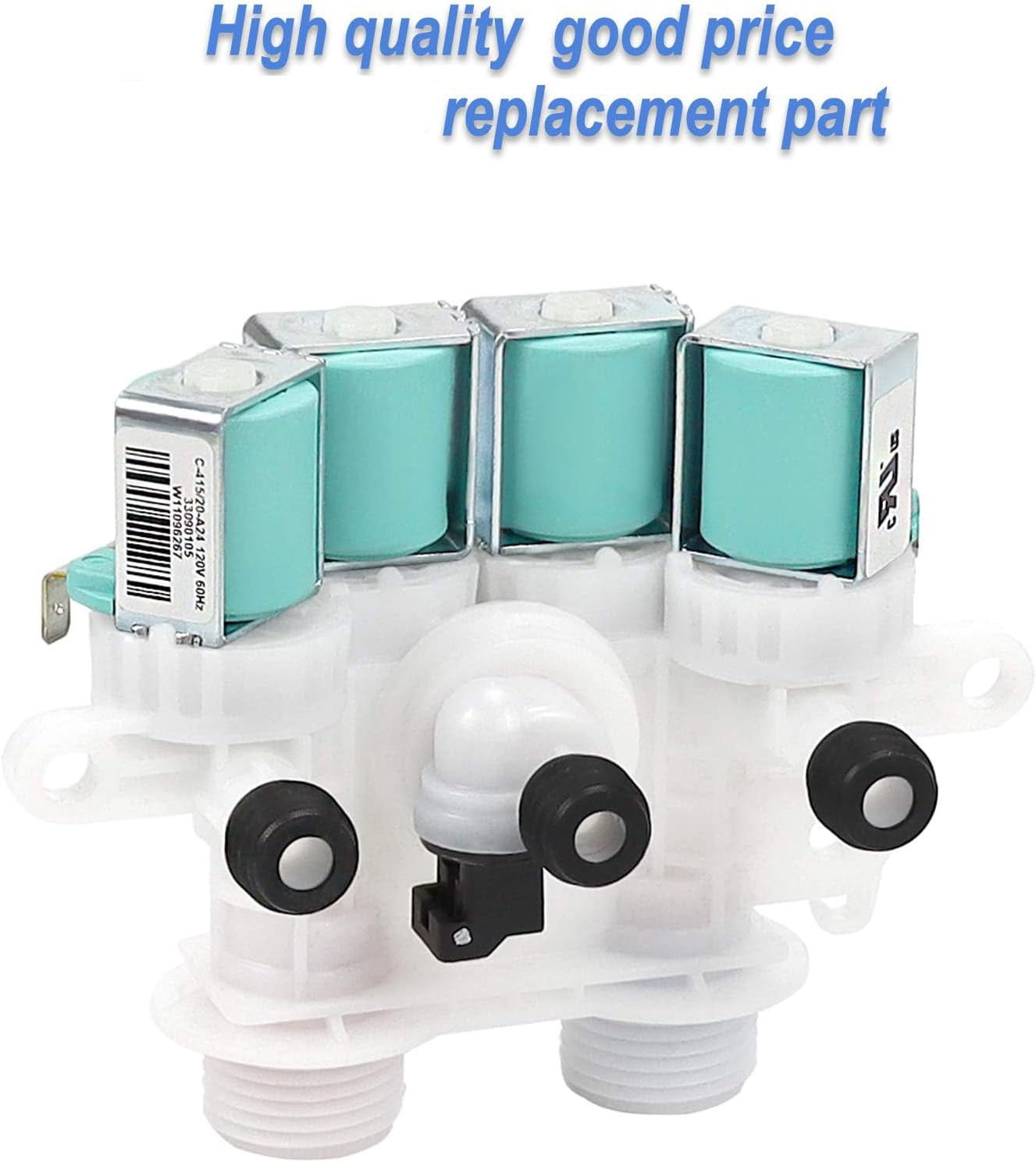 W11165546 W10758828 Washer Water Inlet Valve - Compatible with Maytag &Whirlpool Washing Machine wm0642hw wm0642hw mah7500aww,mvwb765fw0 mvw6230hw2 Replace#w11096267