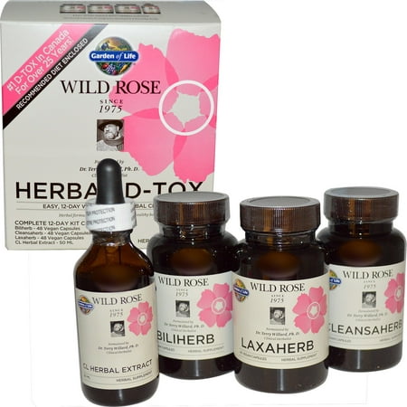 Wild Rose Herbal D-Tox by Garden of life -1-kit