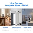 thumbnail image 3 of Indoor Security Camera, Dual Lens Cameras for Home Security, Motion Tracking, Night Vision, Smart detection and alerts, Two-Way Audio, SD Card or Paid Cloud, Security Camera for Pet Elderly, 3 of 10