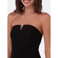 thumbnail image 3 of No Boundaries Strapless Tulip-Leg Shimmer Jumpsuit, Women's and Women’s Plus, 3 of 4