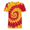 thumbnail image 5 of UVEASISHA Graphic Tees for Men Tie Dye Short Sleeve T-Shirts Big and Tall Casual Crewneck Workout Shirts Summer Fashion Hipster Tee Tops Yellow 3XL, 5 of 6