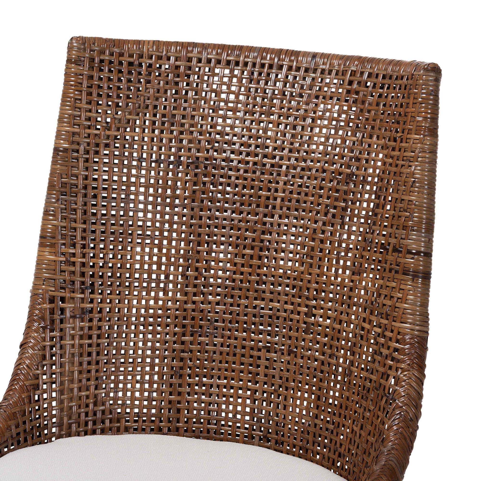 bali & pari Bella Boho Dining Chair, Dining Height, Coffee Bean