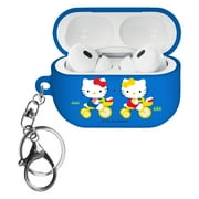 Sanrio AirPods Pro 2 Case Key Ring Keychain Holder Strap Hole Hard AirPods Pro 2nd Generation 2022 Cover - Hello Kitty Bicycle