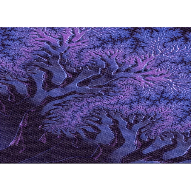 Ahgly Company Tapis d'Intérieur Rectangulaire Transitionnel Violet Lavable à la Machine, 7 Pieds x 10 Pieds