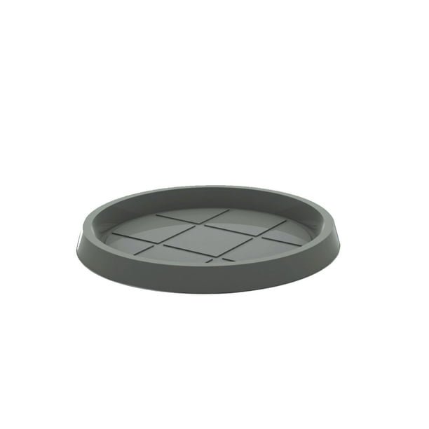Plato Para Maceta Redonda Macetas Y Maceteros Gris 20cmx20cm Estilo moderno elegante y minimalista