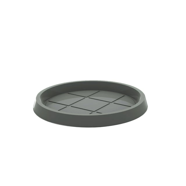 Plato Para Maceta Redonda Macetas Y Maceteros Gris 20cmx20cm Estilo moderno elegante y minimalista