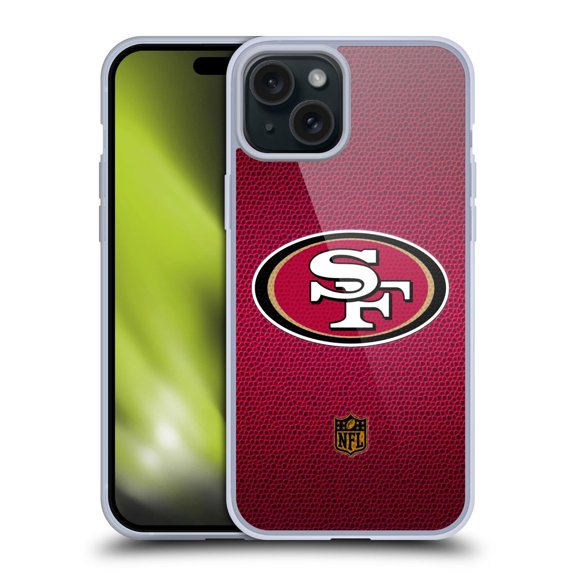 Head Case Designs NFL San Francisco 49Ers Logo Football Soft Gel Case for Apple iPhone 15 Plus