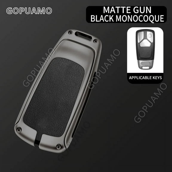 Car Remote Key Case Cover Shell For Audi B three button A4 Q5 Q7 4M S4 S5 S7 TT TTS TFSI RS Zinc Alloy Leather Protector Case