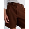 thumbnail image 4 of Free Assembly Men's Linen Blend Pleated Shorts, 7.75" Inseam Sizes 30-40, 4 of 6