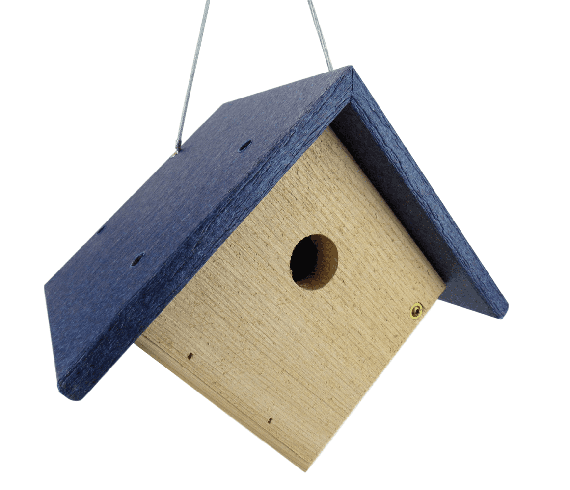 All Poly White and Blue Wren Chateau Birdhouses JCs Wildlife American Made Red 
