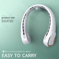 thumbnail image 6 of FrSara Neck Fan, Portable Fan, Rechargeable Personal Hands Free Bladeless Fan, 5200mAh, 360° Cooling,Faster Cooling, Ultra Quiet,for Travel, Sports, Home, Office, 6 of 7