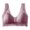 Purple, variant on Women's Front Closure Bra Wireless Comfort Wide Straps Sheer Floral Lace Bralette
