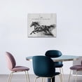 thumbnail image 6 of HFDF Farmhouse Horse Wall Art Black and White Horse Pictures Wall Decor Horse Gifts Office Decor Rustic Running Horse Canvas Painting Country Decorations Artwork for Living Room 10x8inch Framed, 6 of 6