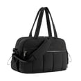 thumbnail image 3 of Bolsa de viaje portátil para artículos de aseo, bolsa de gimnasio para mujer, ideal para el fin de semana. Negro, 3 of 8