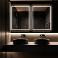 thumbnail image 2 of WallBeyond 27"×36" Rectangle Led Mirror for Bathroom, Vanity Mirror with Adjustable 3 Colors Lights, Anti-Fog Wall Mounted Mirror, 2 of 6
