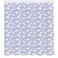thumbnail image 3 of Ambesonne Savannah Shower Curtain, White Crowned Cranes Art, 69"Wx70"L, Lavender Blue White, 3 of 3