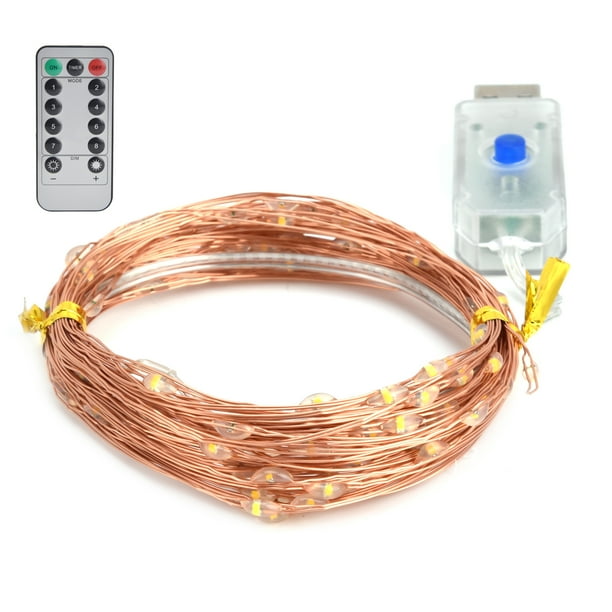 Cadena De Luces LED Con Control Remoto, Estrella De Hadas, Luces Cálidas, Aislamiento Decorativo De Baja Potencia Con Control Remoto Para Cumpleaños, Festival, Reunión