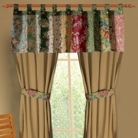Antique Pressed Glass Patterns - Greenland Home Fashions Antique Chic - Valance - Floral - 21L x 84W in.