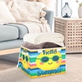 thumbnail image 4 of Iauyy Large Storage Box with Lid - Foldable Home Storage Bins for Clothes Toy Holiday Decor, The Colorful Sun (42*32*30cm), 4 of 6