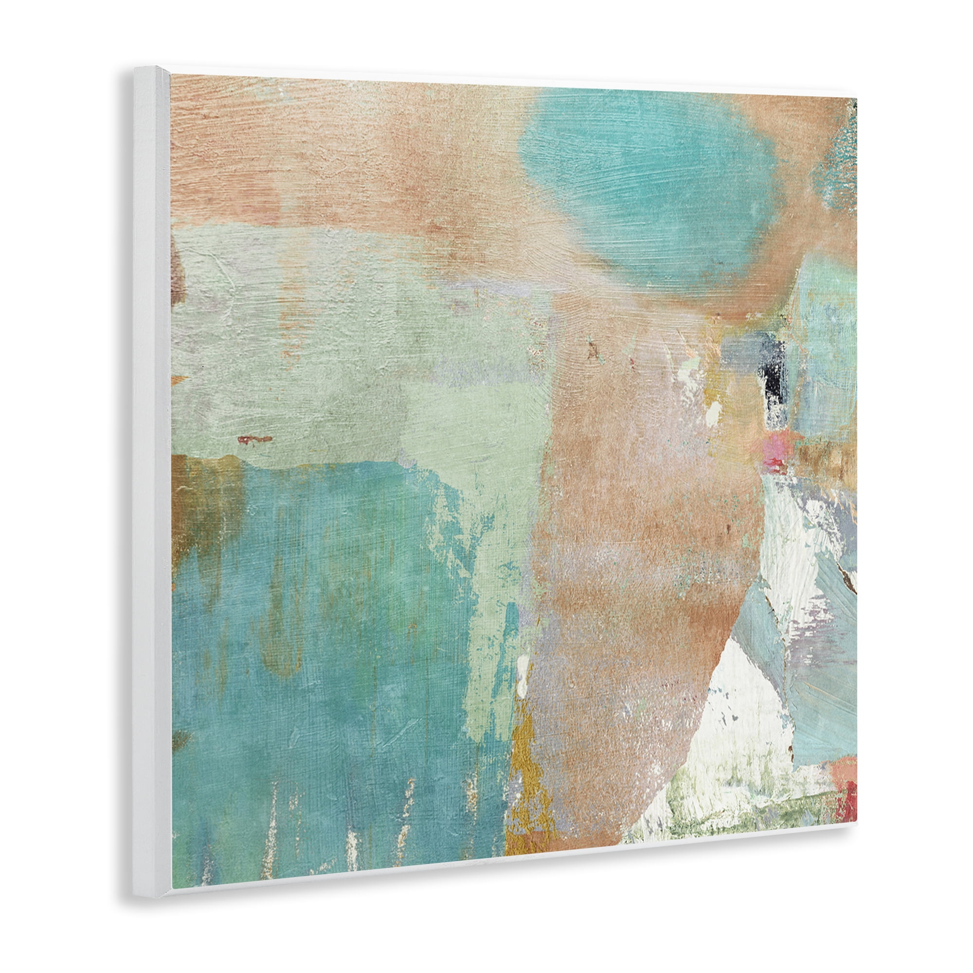 Stupell Industries Rustic Paint Strokes Abstract Painting Unframed Art Print Wall Art, 12 x 12