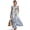 Aztec Tribe Geometric Floral, variant on Crane Bird Flower Print Women’s Summer Maxi Dress Sleeveless Crewneck Casual Long Dress with Pockets, Lightweight Linen Look Flowy Beach Vacation Outfit, L