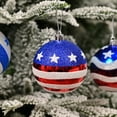 thumbnail image 3 of Red White Blue Decorative Balls Set Independence Day Hanging Tree Ornaments for Christmas Tree Wreath Garland Home Party Decor Holiday Decoration Supplies for Memorial, 3 of 5