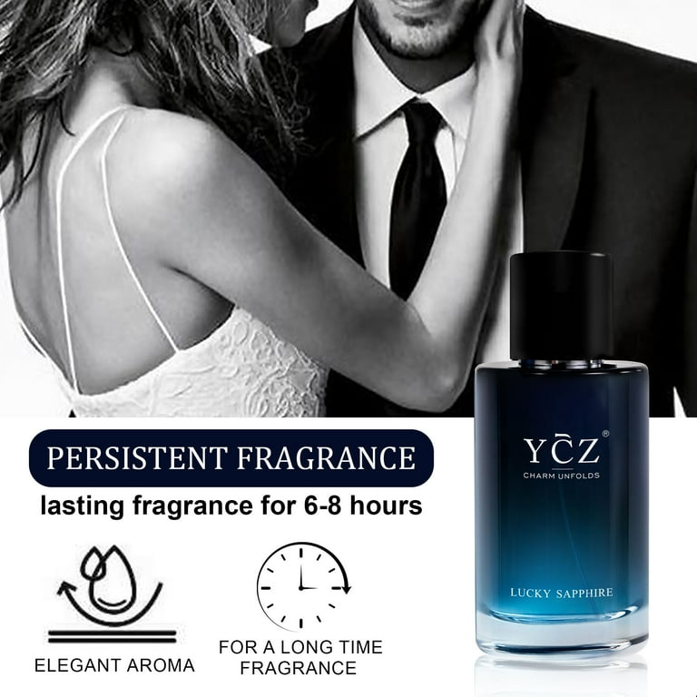 YCZ Lucky Men's Eau De Parfum, Long Lasting Scent, 1.7oz, Notes of