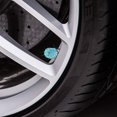 thumbnail image 2 of Valve Stem Caps, 4 Pack Handmade Crystal Rhinestone Universal Car Tire Valve Caps Chrome,Attractive Dustproof Bling Car Accessories(Blue), 2 of 7