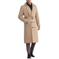thumbnail image 3 of INSPIRE CHIC Classic Trench Coat for Men's Double Breasted Long Winter Overcoat with Belt, 3 of 4