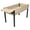 Black+Natural, variant on Raised Garden Bed with Folding Storage Shelf, Elevated Planter Box for Growing Herbs Vegetables Flowers, 52.7x23.6x29.5 Inch Wood Planter for Outdoor Patio Deck Balcony