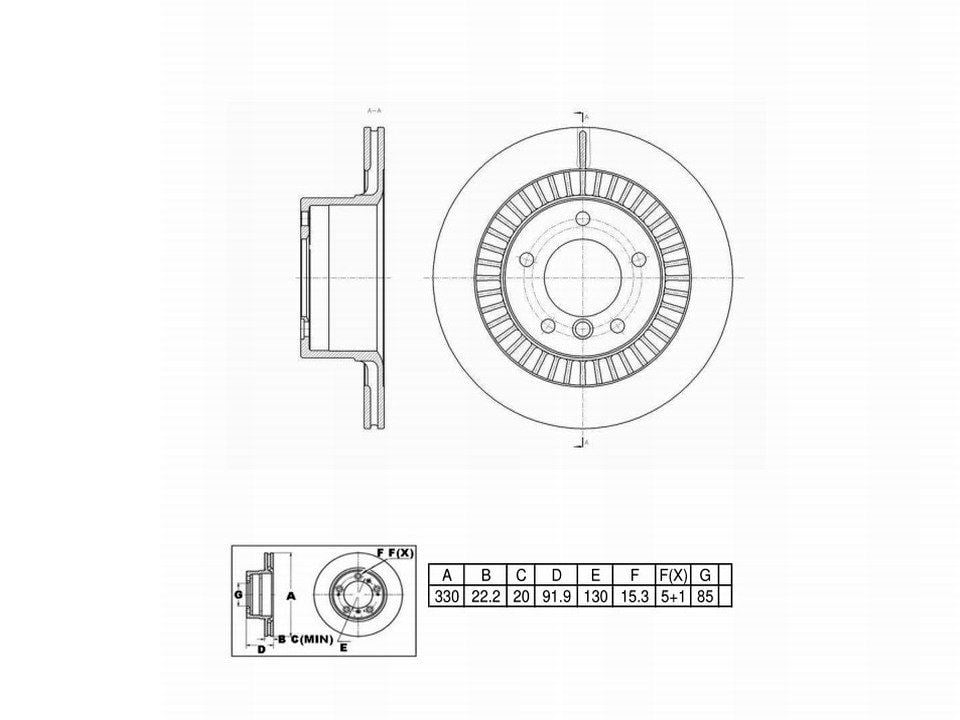 Winstop Brake Rotor, Rear WS249221, Mercedes-Benz G55 AMG 2011