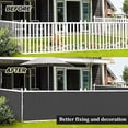 thumbnail image 3 of ZenCart 5x0.9M Balcony Privacy Screen Fence Cover UV Protection Weather-Resistant Apartments Railing Screen Heavy Duty Wind Block Sun Shade Net, 3 of 8