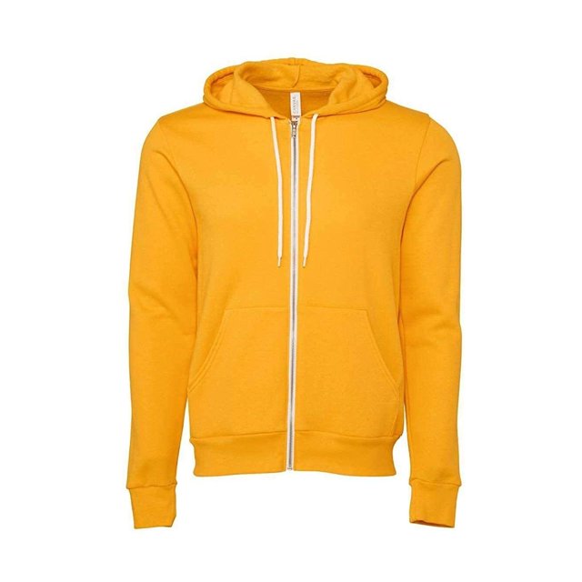 Bella + Canvas Sweat à Capuche Zippé Complet en Polaire pour Adulte