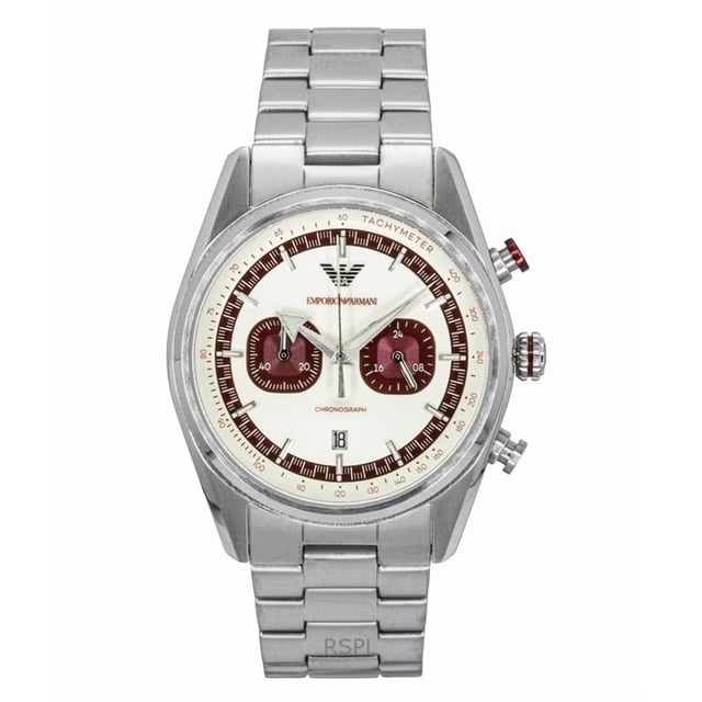 Emporio Armani Reloj Cronógrafo de Acero Inoxidable con Esfera Multicolor de Cuarzo AR11645 para Hombre