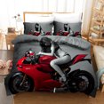 thumbnail image 1 of 3D Digital Printing Motorcycle Bedding Set For Boys And Girls JC8 260*220, 1 of 2