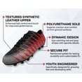 thumbnail image 3 of Vizari Bolt Firm Ground Soccer Cleats for Kids – Durable, Comfortable, and Stylish Boys and Girls Soccer Shoes with Traction - Black/red, 13, 3 of 5