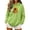 Green Sweatshirts, variant on Jsaierl Halloween Sweatshirts for Women Funny Print Pullover Hoodies Stretch Classic Long Sleeve Sweater Tops Halloween Party Supplies, Sizes S-2XL