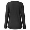 thumbnail image 6 of Eiyaclvo Waffle Knit Tops for Women Long Sleeve Button Henley Shirts Fashion Solid Color V Neck Shirts Casual Loose Fit Blouses, 6 of 6