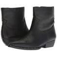 thumbnail image 5 of Sam Edelman Women's Ava Black Leather Western Style Side Zipper Ankle Boot (Black, 5.5), 5 of 5
