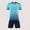Sky Blue, variant on HOMADLES Teen Boys Sets 2 Piece Breathablle Tee and Elastic Waist Short Outfits Blue 12 T